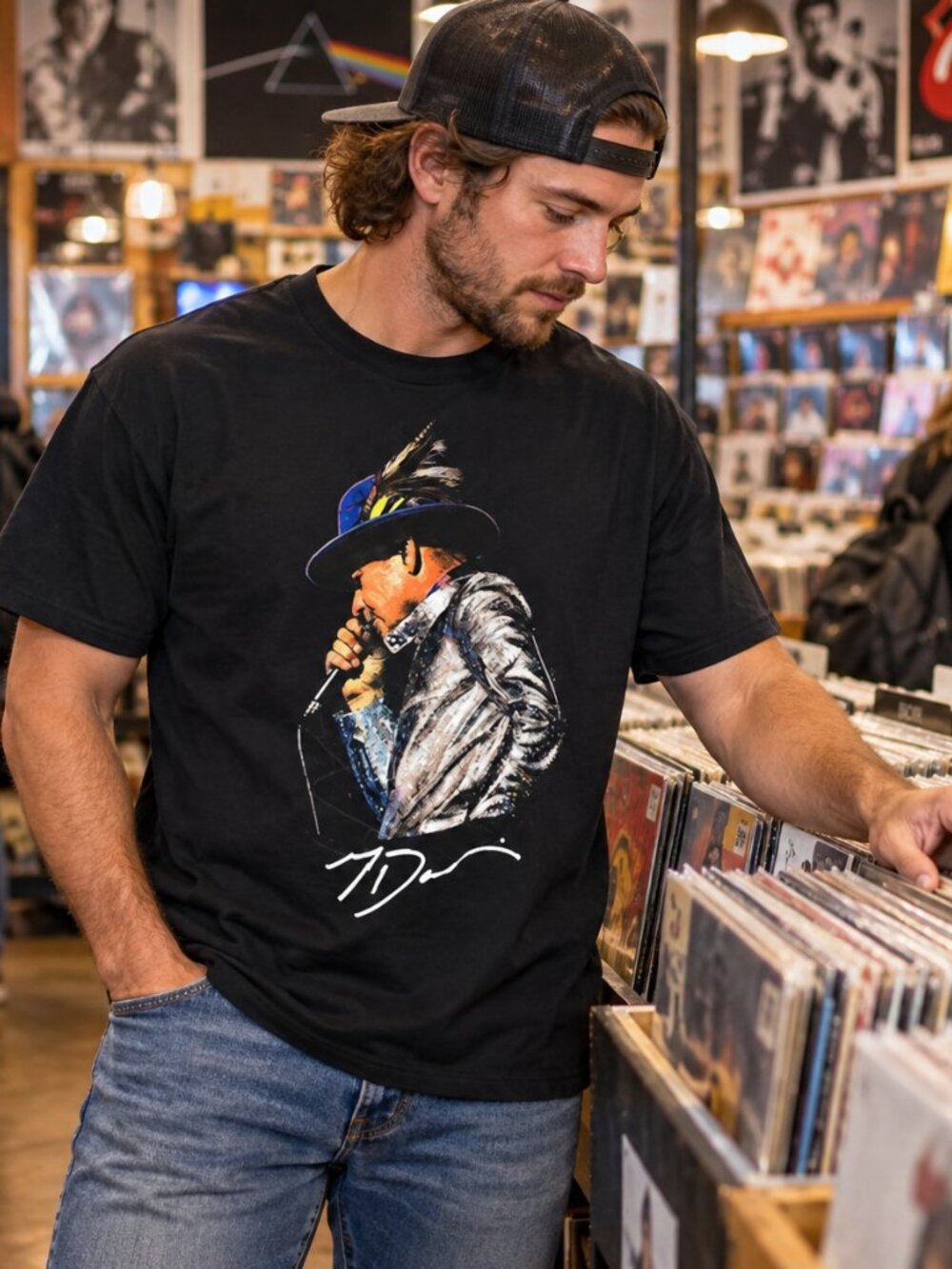 THE TRACICALLY HIP "GORD DOWNIE" TEE- (MEDIUM)
